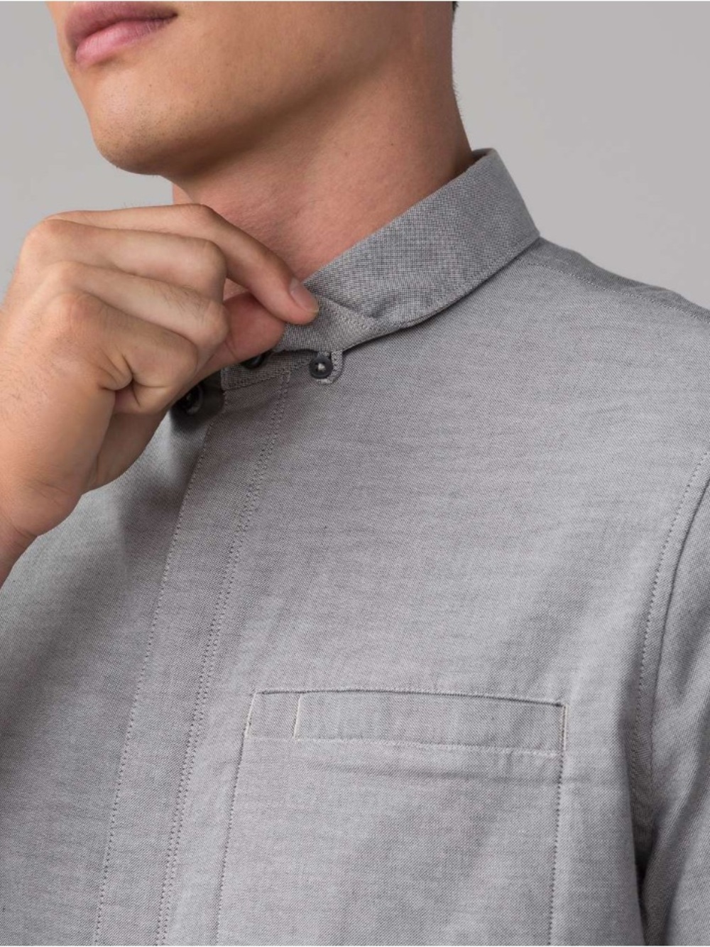 Lululemon men’s On Time Short Sleeve Button Down Shirt in dark Ash size  XL - Picture 15 of 15